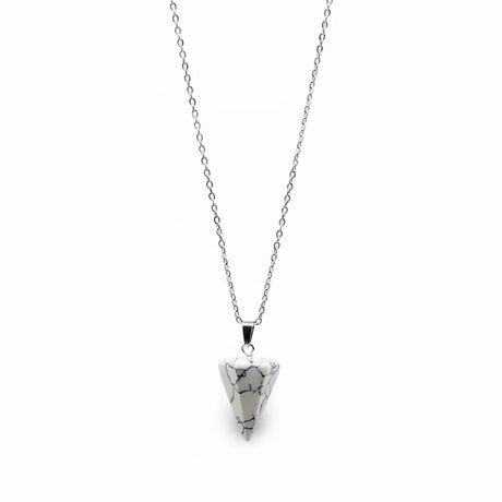 Necklace - Mini Cone - Howlite
