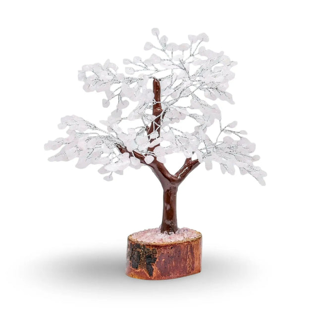 Home Decor - Gem Tree - Rose Quartz - 8.5"H - 300 Beads