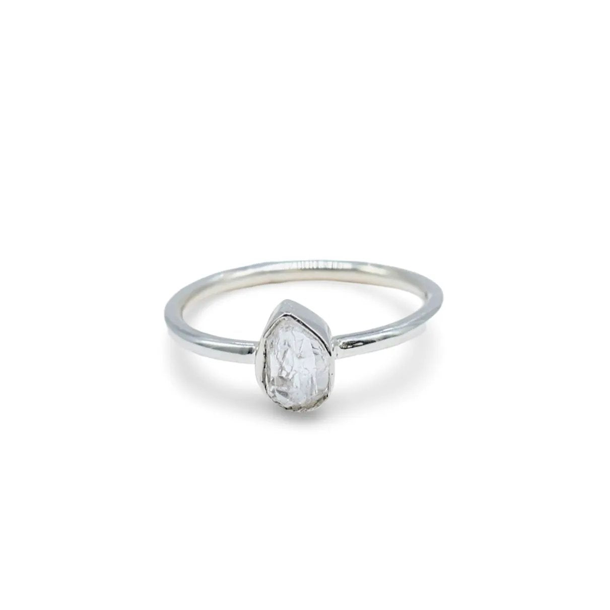 Ring - Assorted Shaped - Raw Herkimer Diamond on 925 sterling silver