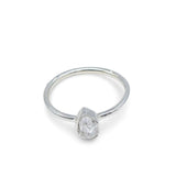 Ring - Assorted Shaped - Raw Herkimer Diamond on 925 sterling silver 10