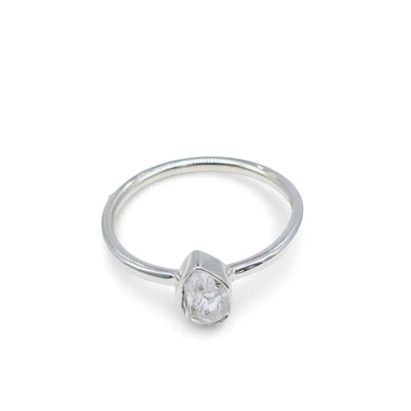 Ring - Assorted Shaped - Raw Herkimer Diamond on 925 sterling silver 10