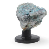 Spirit Animal - Carved Stone - Chrysocolla - Eagle Head on Onyx Base