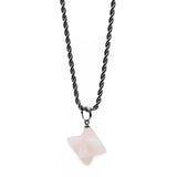 Necklace - Merkaba Star - Rose Quartz