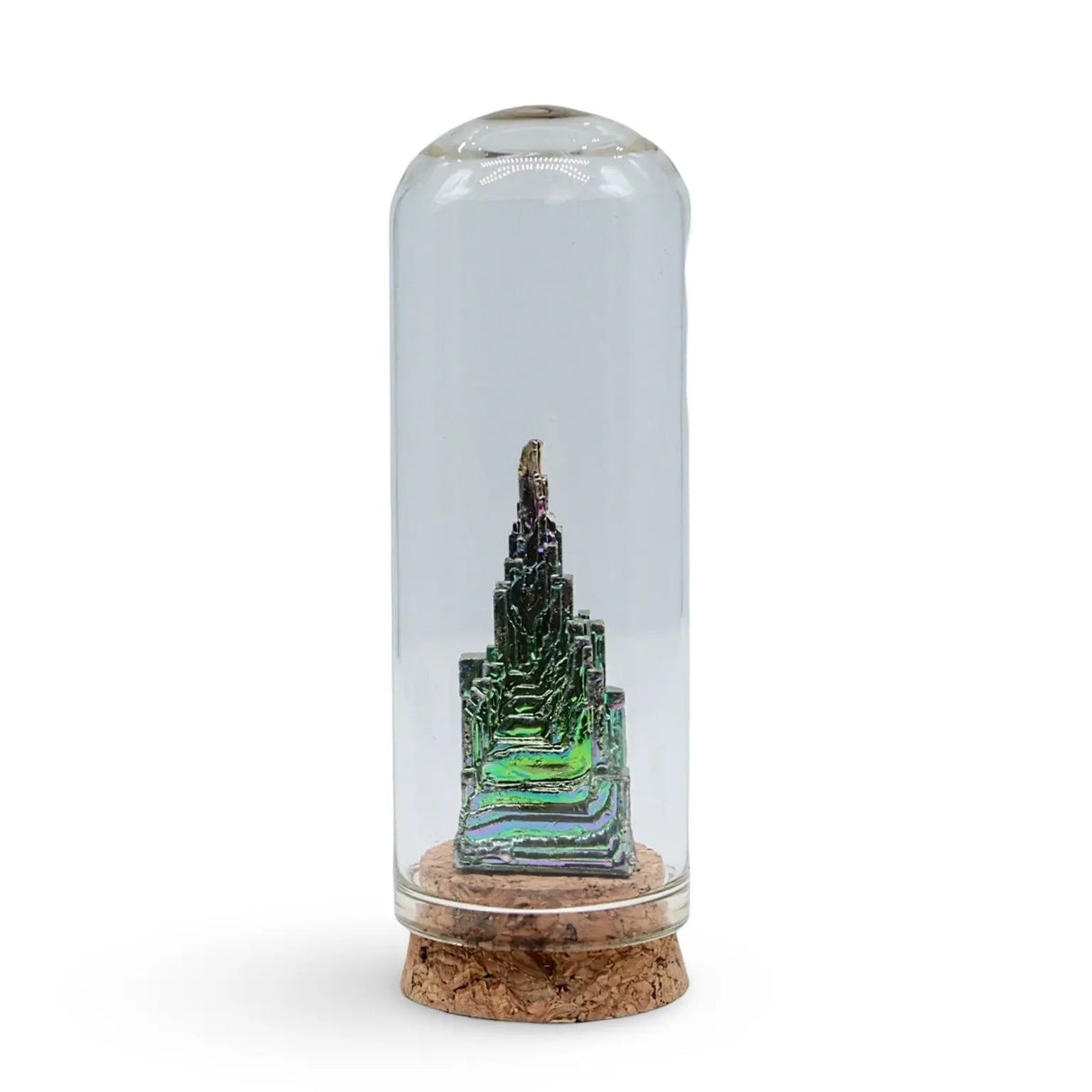 Stone - Bismuth Specimen in Glass Bell