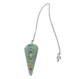 Pendulum - Orgonite - Chakra Mixed Green Aventurine