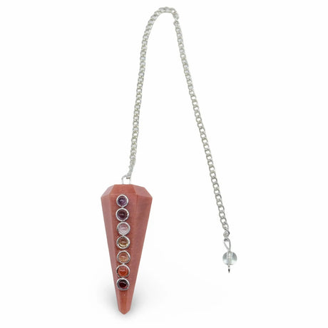 Pendulum - Orgonite - Chakra Mixed Red Aventurine