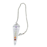 Pendulum - Orgonite - Chakra Mixed Crystal Quartz
