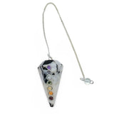 Pendulum - Orgonite - Chakra Mixed Moonstone