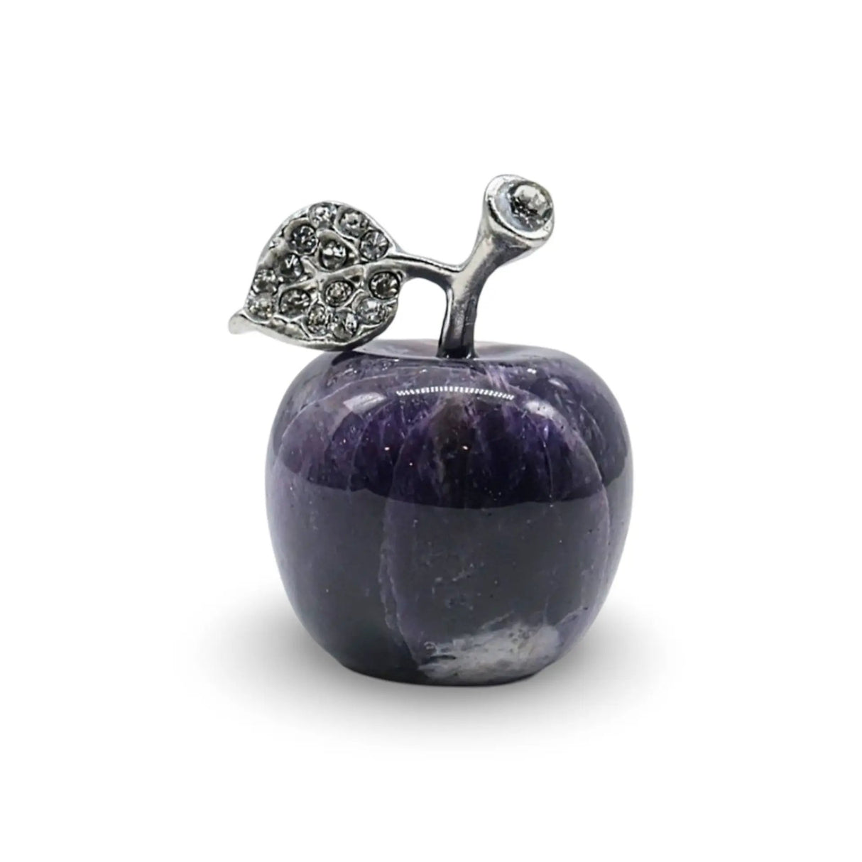 Stone - Amethyst - Apple Shape - Tumbled Large : 1.5''