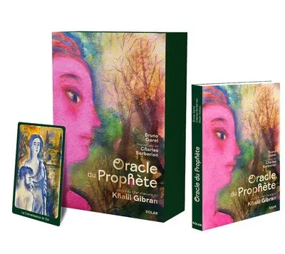 Astro Tarot Oracle deck by Pür Sérénité, L'Oracle du Prophète (French edition), colorful prophet-themed art in two boxes and a card