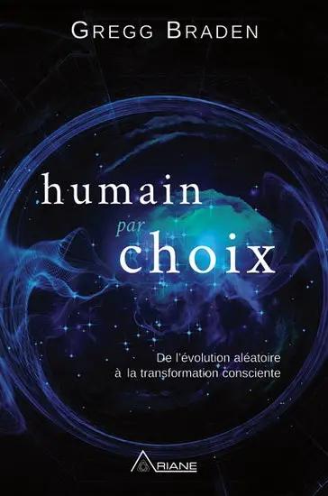Livre Humain par Choix: de l'Évolution Aléatoire à la Transformation Consciente, couverture bleu nuit avec motif circulaire
