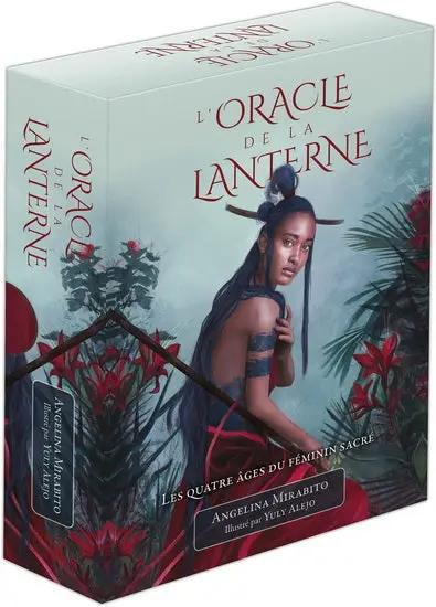 Astro Tarot Oracle deck box in blue tones, Oracle de la Lanterne: Les Quatre Âges du Féminin Sacré (French Version)