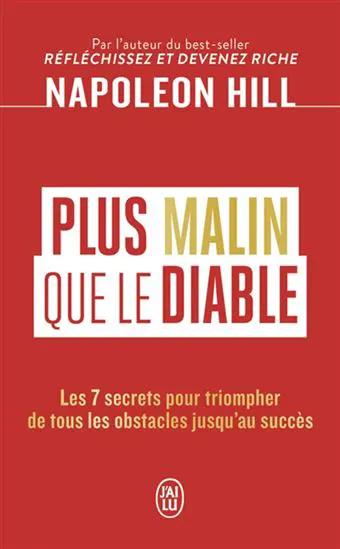 Livre - Plus Malin que le Diable, rouge couverture avec titre blanc et jaune, logo J'ai Lu.