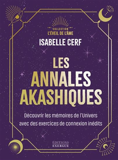 Livre violet Les Annales Akashiques par Pür Sérénité, collection L'Éveil de l'Âme