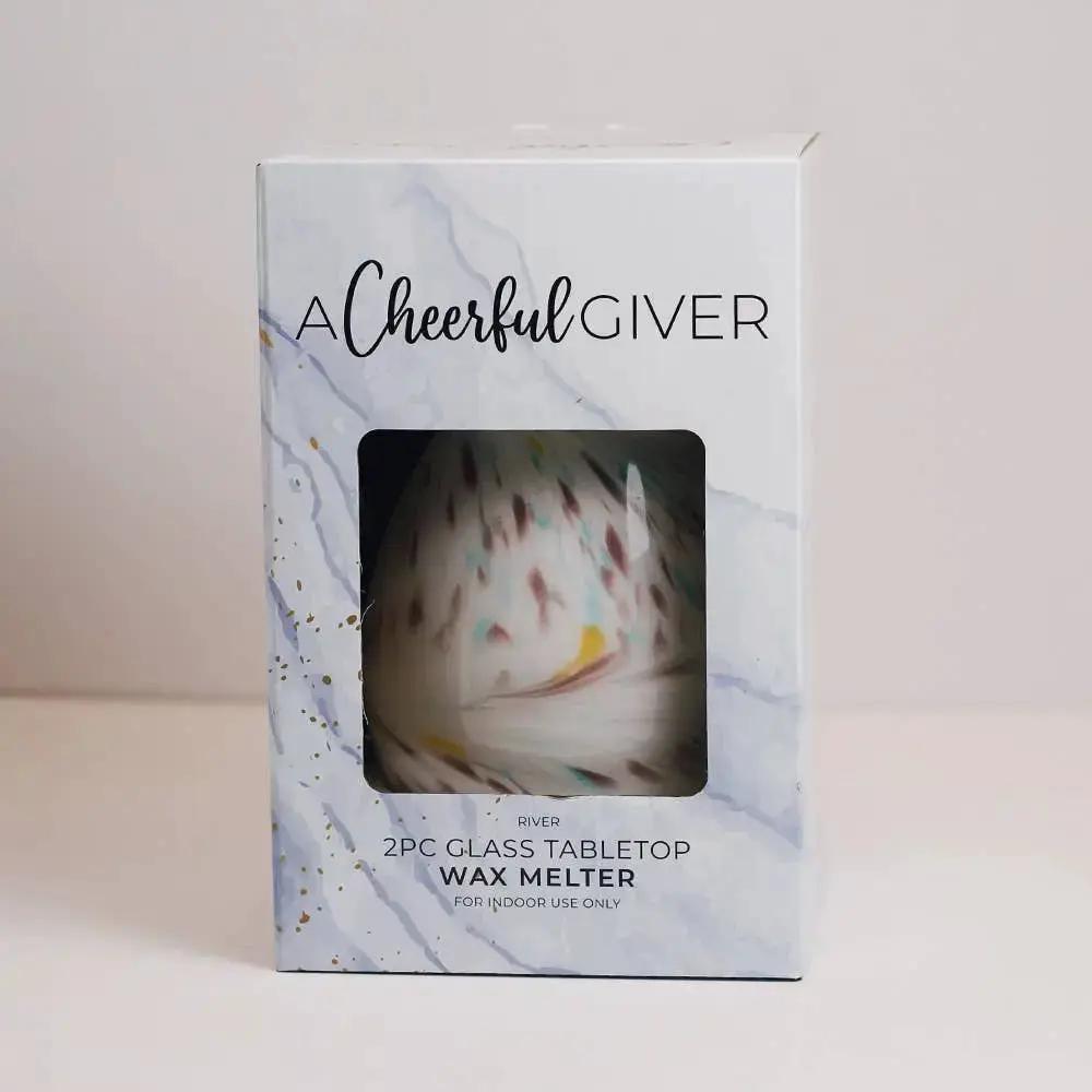 Diffuser - Electric Oil & Wax Cube Burner - River Glass - Tabletop