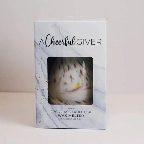 Diffuser - Electric Oil & Wax Cube Burner - River Glass - Tabletop