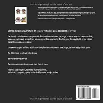 Books - 60 Pug Pages: Coloring Book