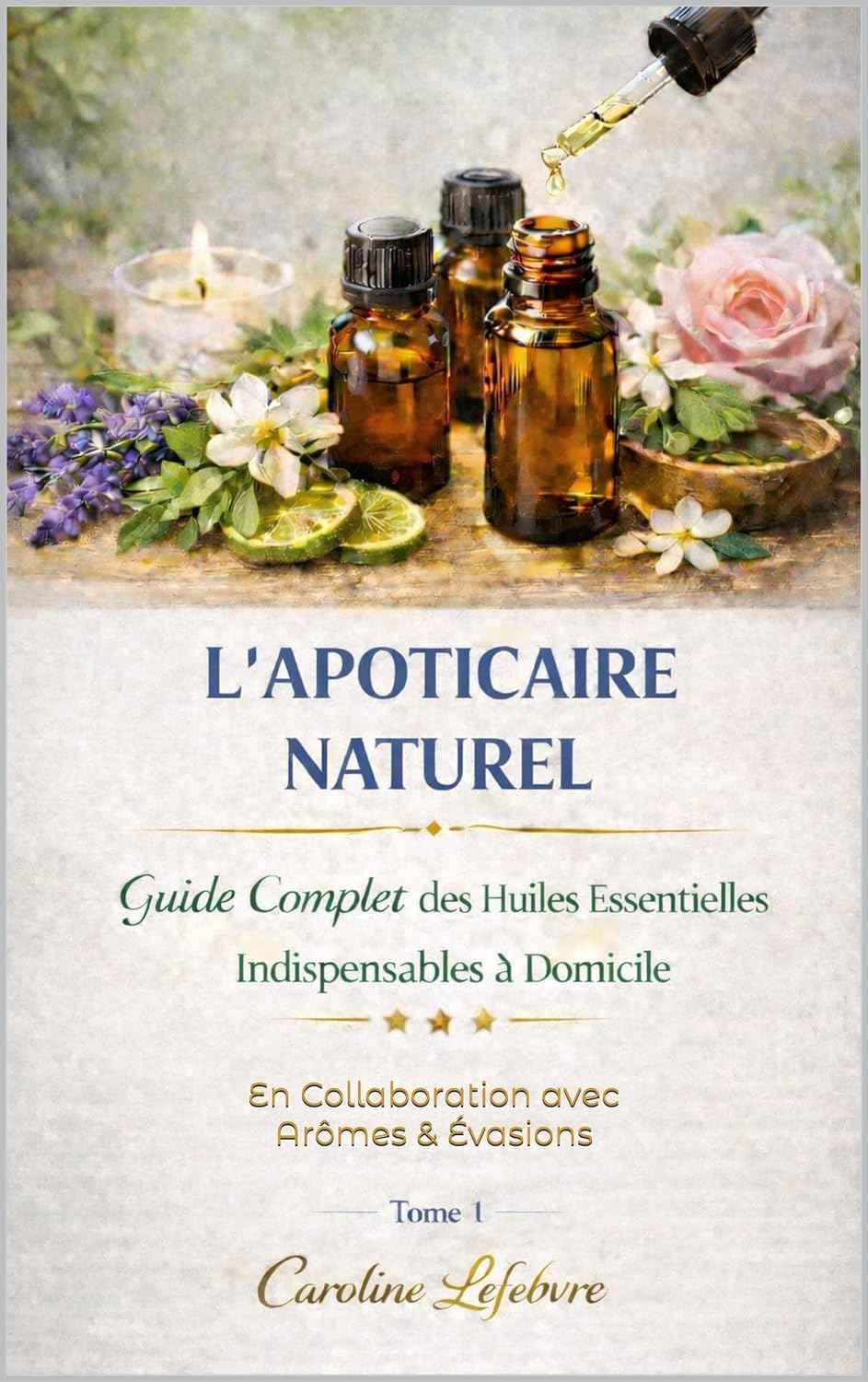 Livre - L’APOTICAIRE NATUREL Tome 1: Guide Complet des Huiles Essentielles Indispensables à Domicile