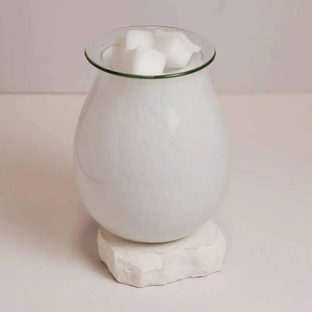 Diffuser - Electric Oil & Wax Cube Burner - Marble Glass - Tabletop