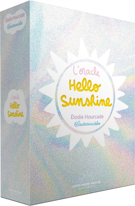Astro Tarot Oracle L'Oracle Hello Sunshine French Version tarot card deck with pastel iridescent box