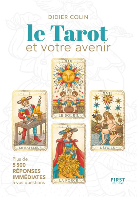 Livre Le Tarot et votre avenir par Pür Sérénité, édition imprimée, cartes de tarot colorées