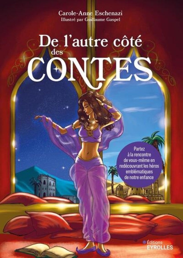 Livre De l'Autre Côté des Contes, Pür Sérénité; couverture rouge avec danseuse en robe violette