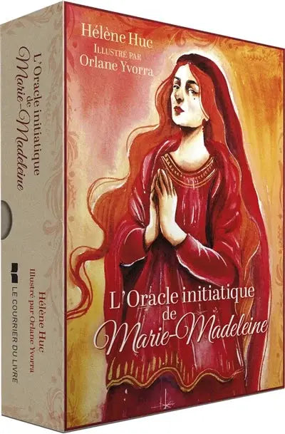 Tarot cards box: Astro Tarot Oracle – L'Oracle initiatique de Marie-Madeleine (French) by Pür Sérénité, red-toned art