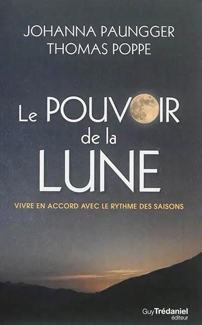 Livre Le Pouvoir de la Lune, couverture sombre avec lune dorée, Pür Sérénité