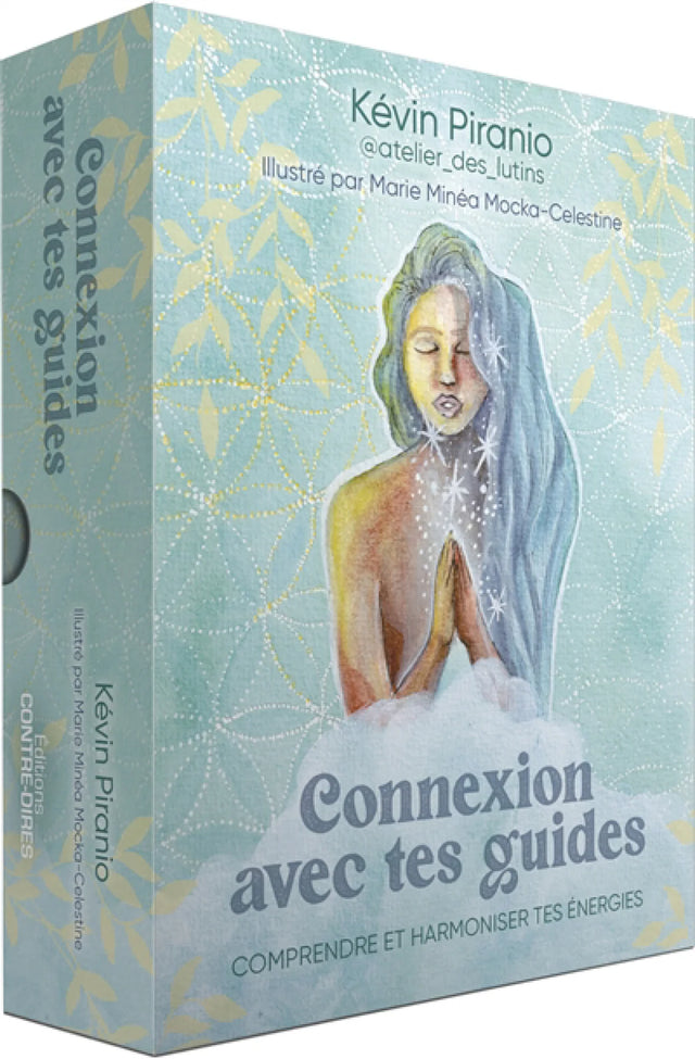 Astro Tarot Oracle tarot cards by Pür Sérénité, French edition, teal box with a meditative figure