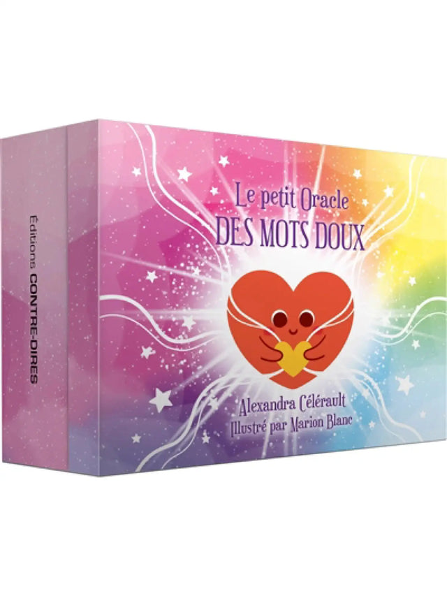 Astro Tarot Oracle box, Le Petit Oracle des Mots Doux, French version by Pür Sérénité, multicolor gradient