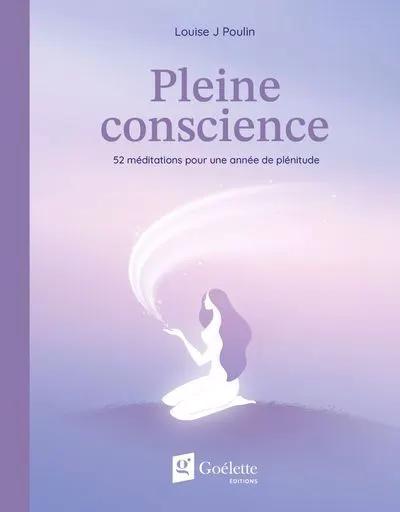 Livre Pleine conscience: 52 méditations pour une année, couverture violette en dégradé pastel