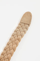 Collections by Fame Accessories - Braided Circle Buckle Belt