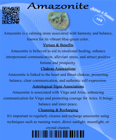 Descriptive Cards - Precious Stones & Crystals - Amazonite