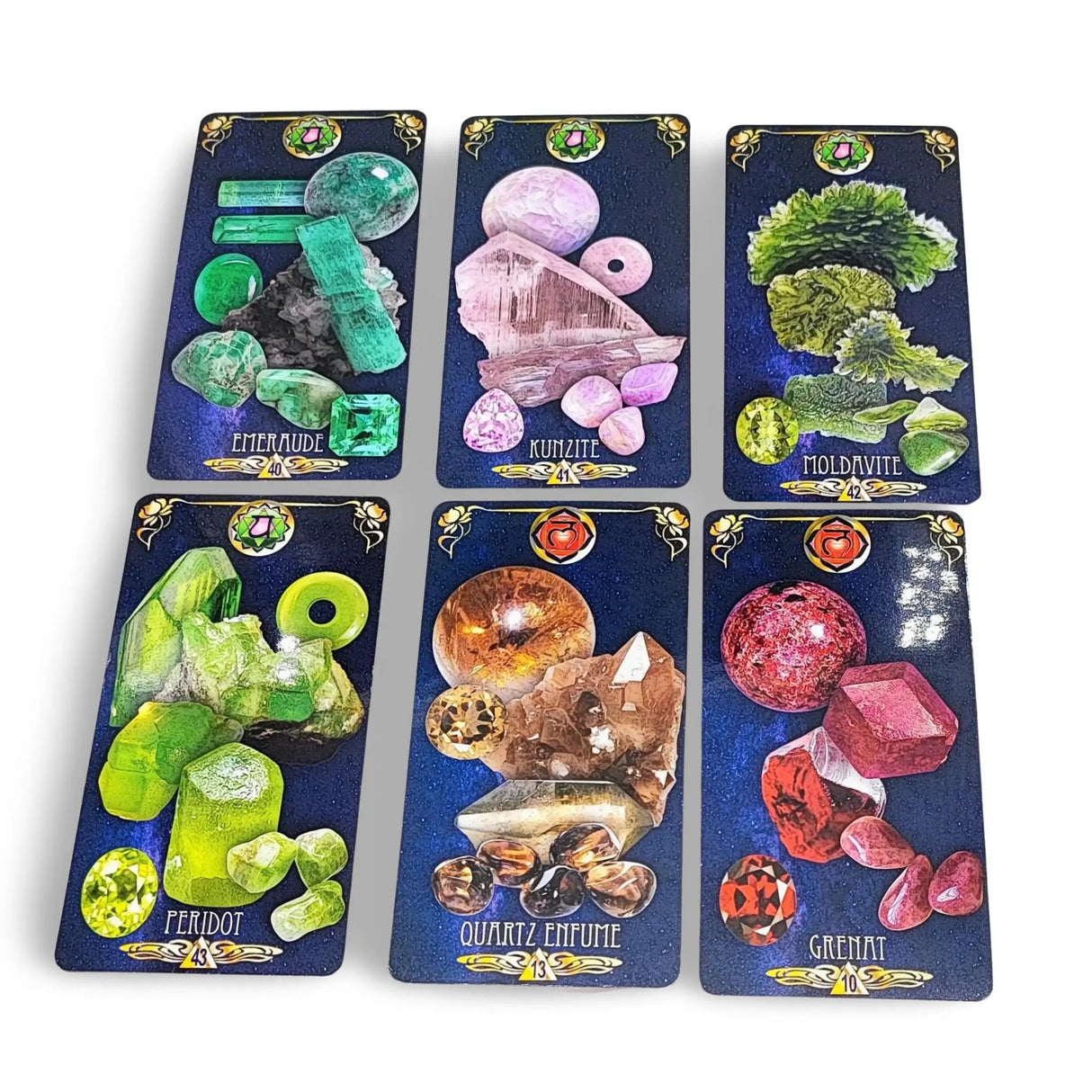 Astro Tarot Oracle -Tarot Divinatoire des Cristaux with French Guidebook