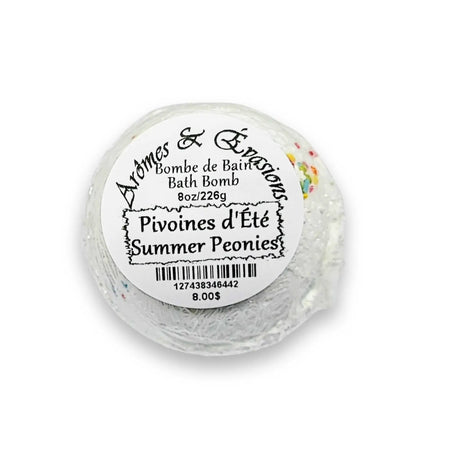 Bath Bomb -Rainbow -Summer Peonies -8oz