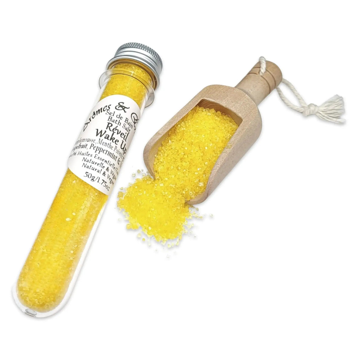 Bath Salt -Wake Up Potion -Grapefruit, Peppermint & May Chang Essential Oils 100g 3.52oz