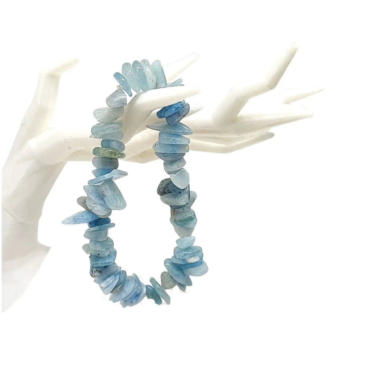 Bracelet -Aquamarine -Natural Shape -Chips