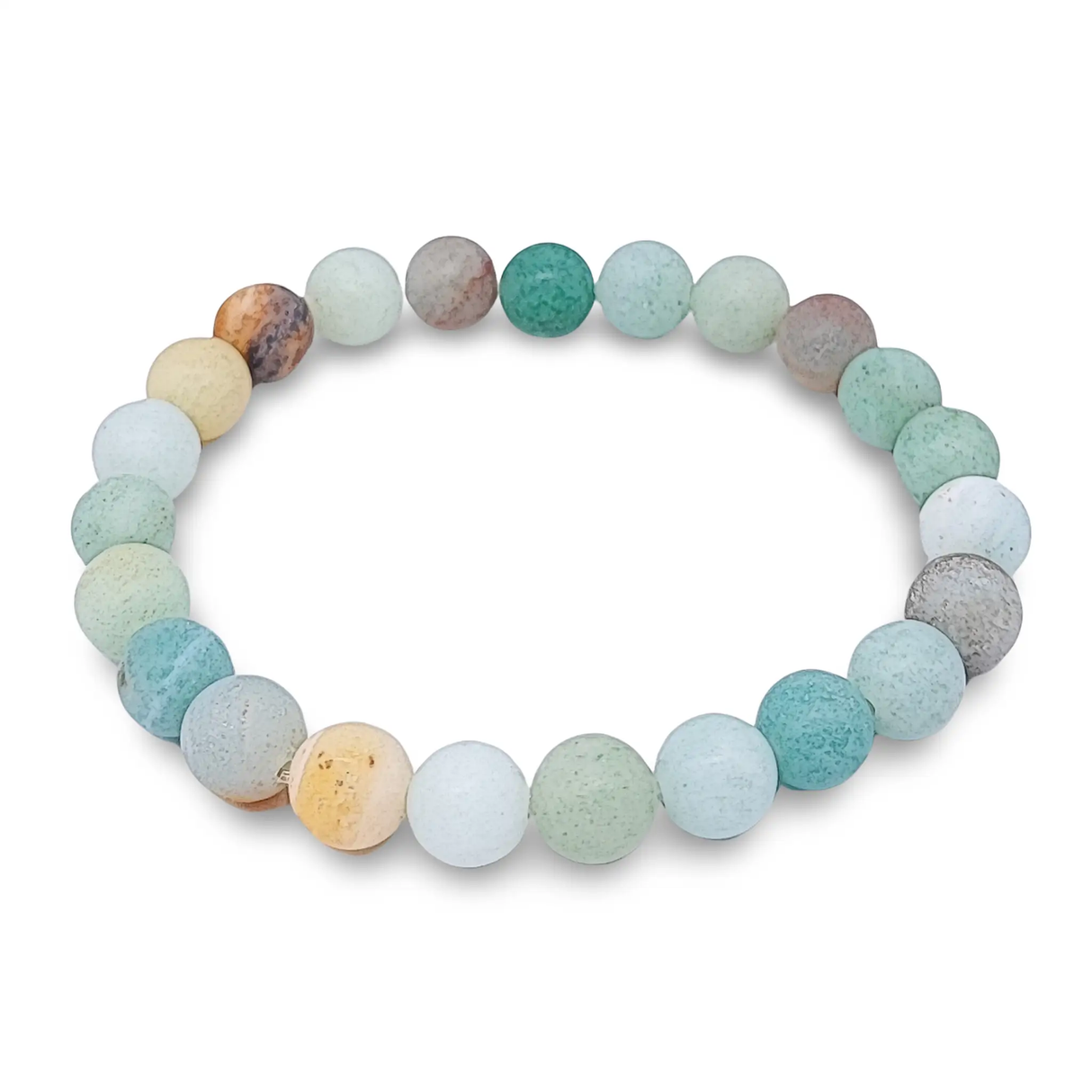 Bracelet - Amazonite - Frosted - 8mm