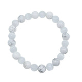 Bracelet - Howlite & Cat Eye - 8mm