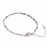 Bracelet - Mixed Tourmaline - Faceted - 2mm