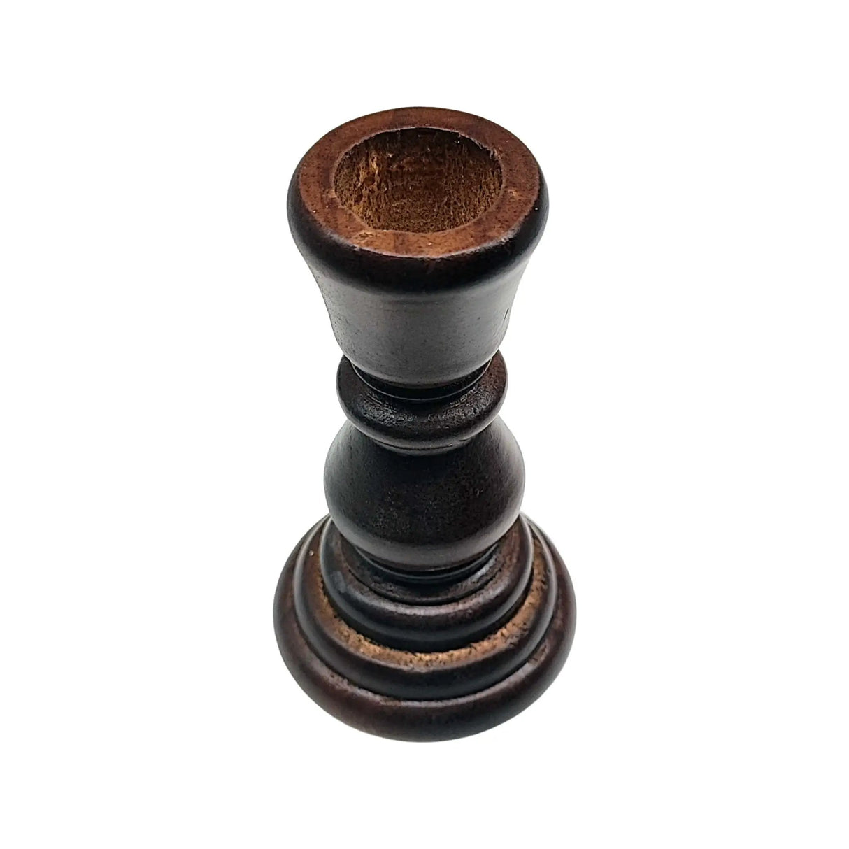 Candle Holder -Wooden - Coconut Brown