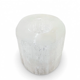 Candle Holder -Selenite Rounded