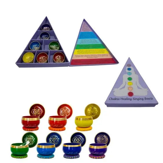Singing Bowl - Mini Singing Bowl Set - 7 Chakras - Pür Sérénité