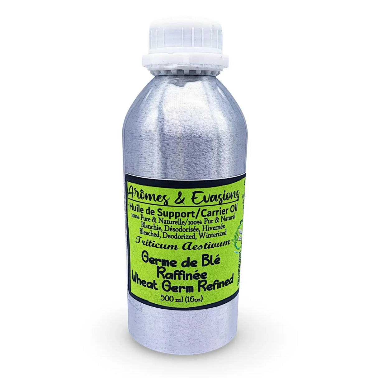 Carrier Oil -Wheat Germ -Refined -Bleached -Deodorized -Winterized 500 ml