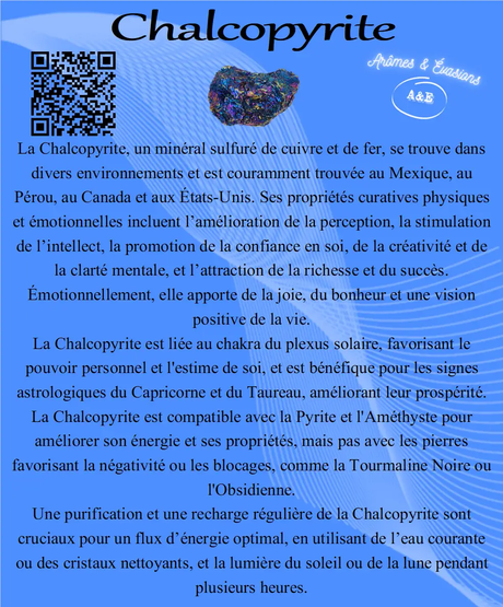 Descriptive Cards - Precious Stones & Crystals - Chalcopyrite