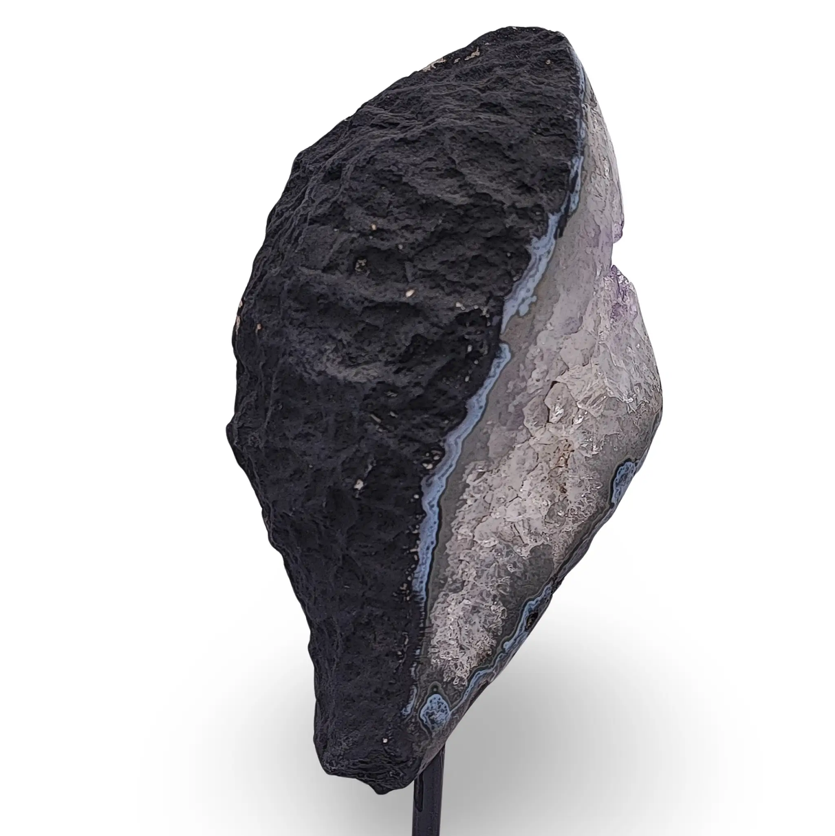 Cluster -Druzy on Metal Stand -Amethyst -1903g