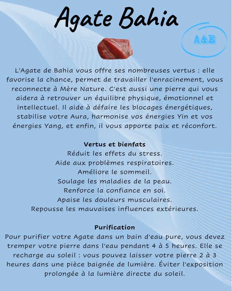 Descriptive Cards -Precious Stones & Crystals -Agate Bahia Default Title