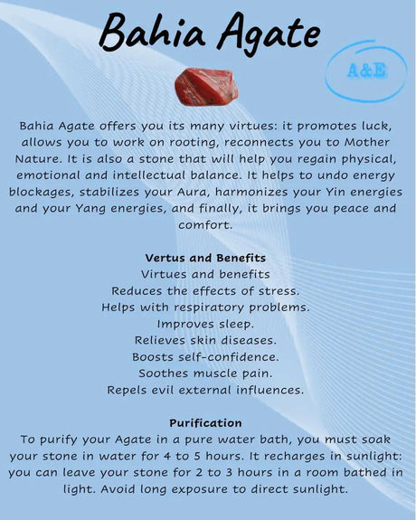 Descriptive Cards -Precious Stones & Crystals -Agate Bahia