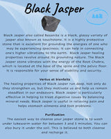 Descriptive Cards -Precious Stones & Crystals -Black Jasper