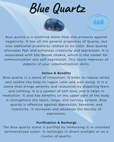 Descriptive Cards -Precious Stones & Crystals -Blue Quartz
